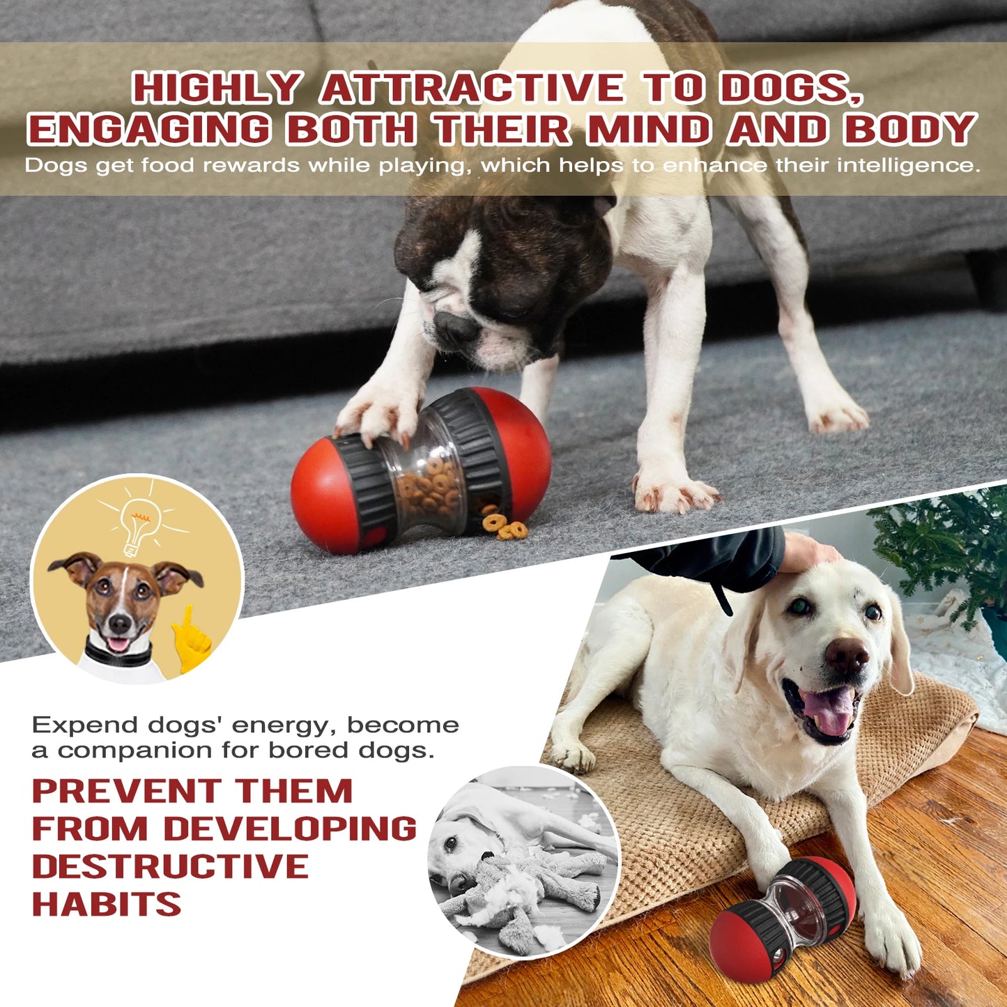 Dog Toy For Small Medium Large Dogs Cats Slow Feeder Pet Improve IQ Indoor Training Puppy Toys Chihuahua Beagle Pet Supplies