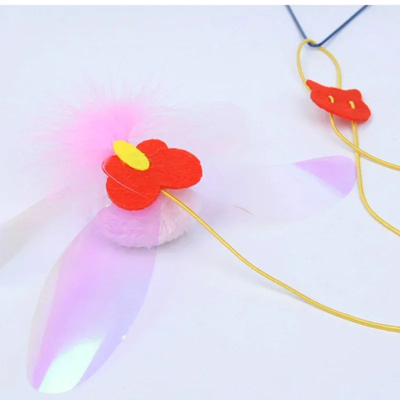 Simulation Mouse Cats Toy Funny Self-hey Hanging Door Retractable Cats Stick Scratch Rope Mouse Cat Interactive Toy Cat Supplies