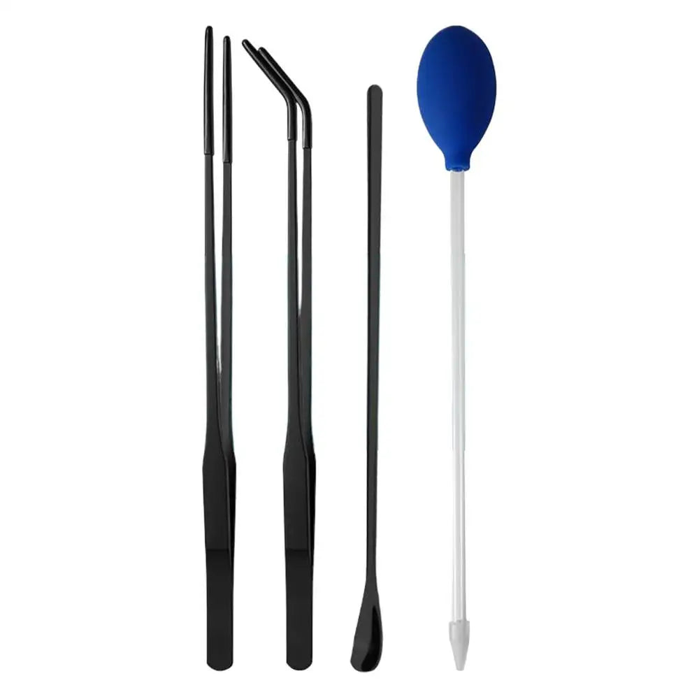 Reptile feeding tool set Efficient feeding rubber head tweezers feeding spoon Reptile Accessories for geckos bearded dragons