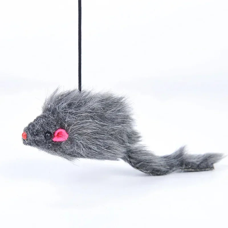 Simulation Mouse Cats Toy Funny Self-hey Hanging Door Retractable Cats Stick Scratch Rope Mouse Cat Interactive Toy Cat Supplies