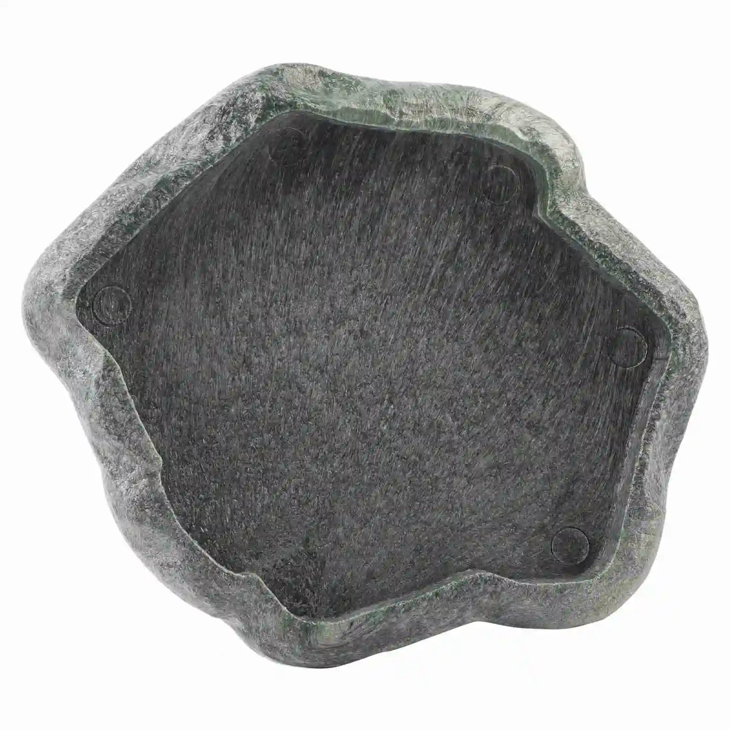 Reptile Feeder ABS Resin Imitation Rock DesignFood and Water Dish Feeder Bowl for Tortoise Lizard