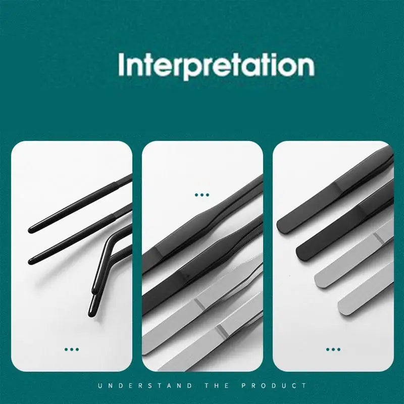 Reptile feeding tool set Efficient feeding rubber head tweezers feeding spoon Reptile Accessories for geckos bearded dragons
