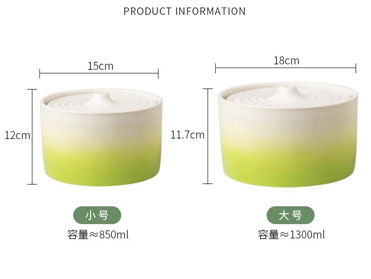 Cat Drinking Fountain Electric Ceramic Heating Water Dispenser Automatic Drinking Fountain Drinking Water Circulating Pet Bowl