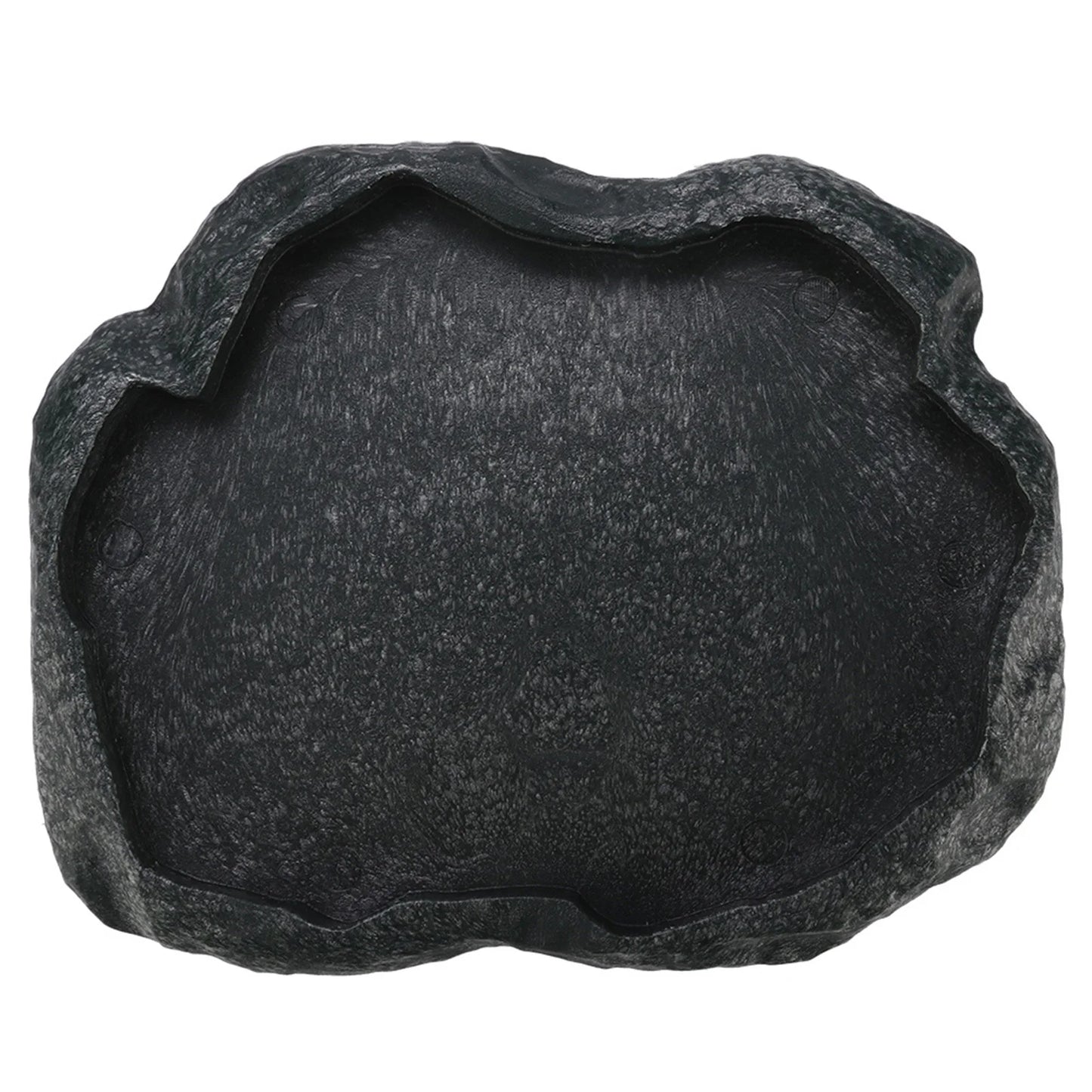 Reptile Feeder ABS Resin Imitation Rock DesignFood and Water Dish Feeder Bowl for Tortoise Lizard