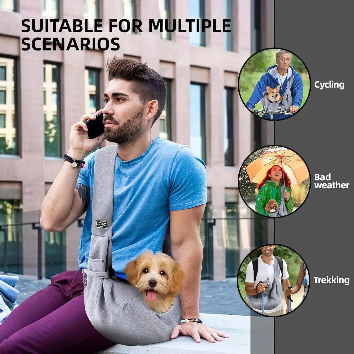 Dogs Accessories Outdoor Cat and Dog Shoulder Bag Transport Pet Backpack Carriers Pets Bags Cats Things Carrying Basket For Home