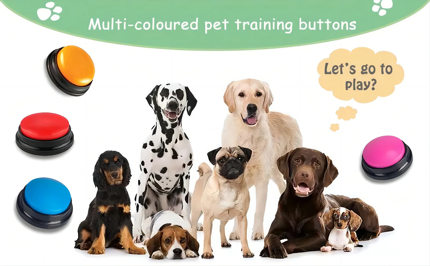 Dog Toys Fun Dogs Can Record Pet Toys Travel Talking Pet Starter Pet Talking Button Portable Cute Pet Training dog toys