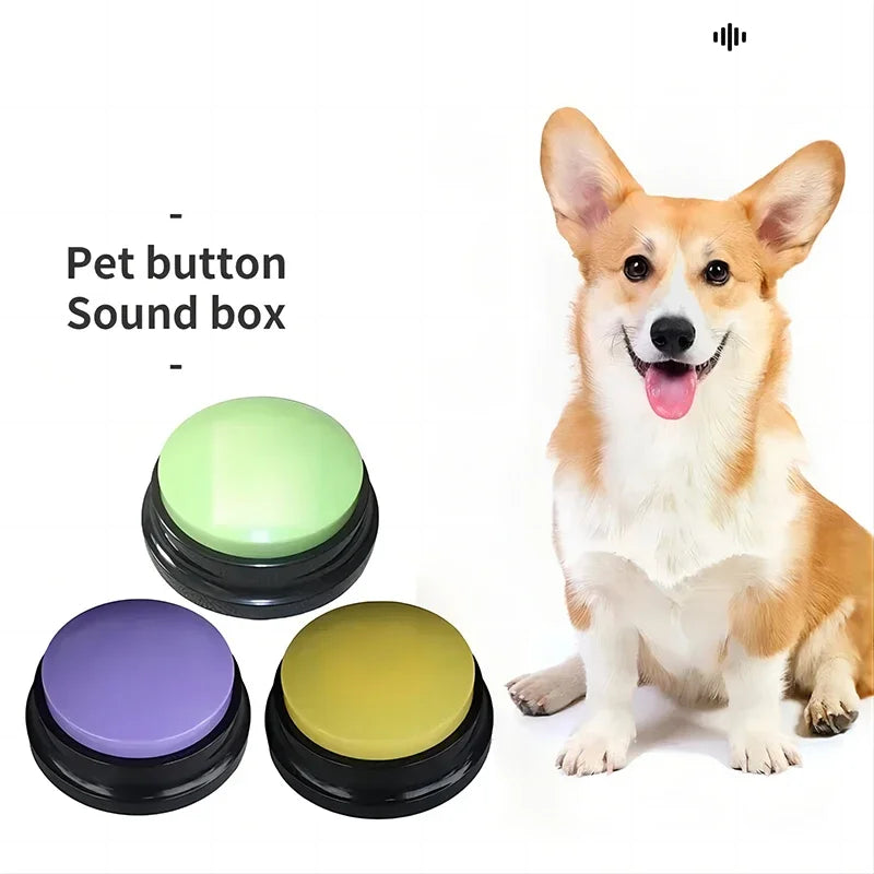 Dog Toys Fun Dogs Can Record Pet Toys Travel Talking Pet Starter Pet Talking Button Portable Cute Pet Training dog toys