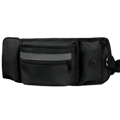 Dog Treat Pouch for Training Outdoor Dog Treat Pouch Exercise Fanny Pack Doggy Leash Pet Running Leave Reflective Strip Leash