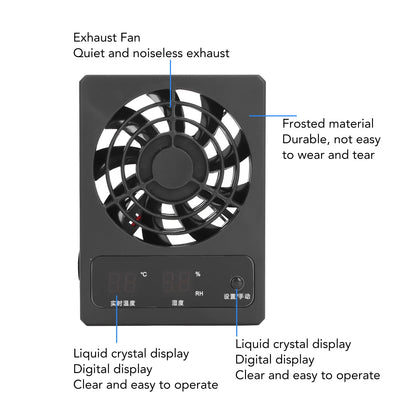Reptile  Fan Heat Dissipation Quiet Improving Air Circulation Reptiles Terrarium Fan Intelligent for Snakes for Amphibians