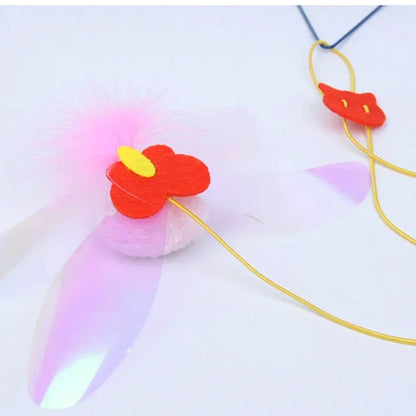 Simulation Mouse Cats Toy Funny Self-hey Hanging Door Retractable Cats Stick Scratch Rope Mouse Cat Interactive Toy Cat Supplies
