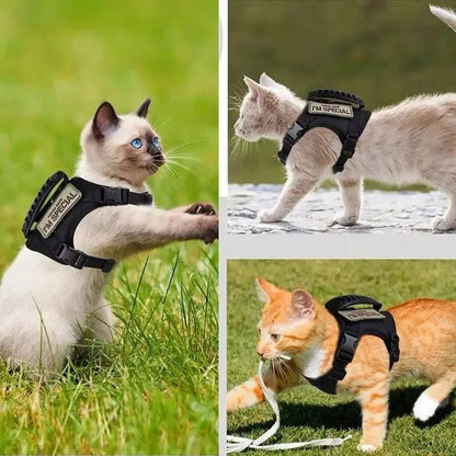 Cats Accessories Pets Pet Products Collar Goods Kitten Kittens Breast-band Collar Harness Leash Things Supplies For Cat Home