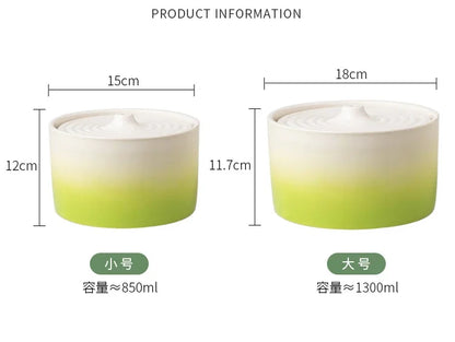 Cat Drinking Fountain Electric Ceramic Heating Water Dispenser Automatic Drinking Fountain  Drinking Water Circulating Pet Bowl