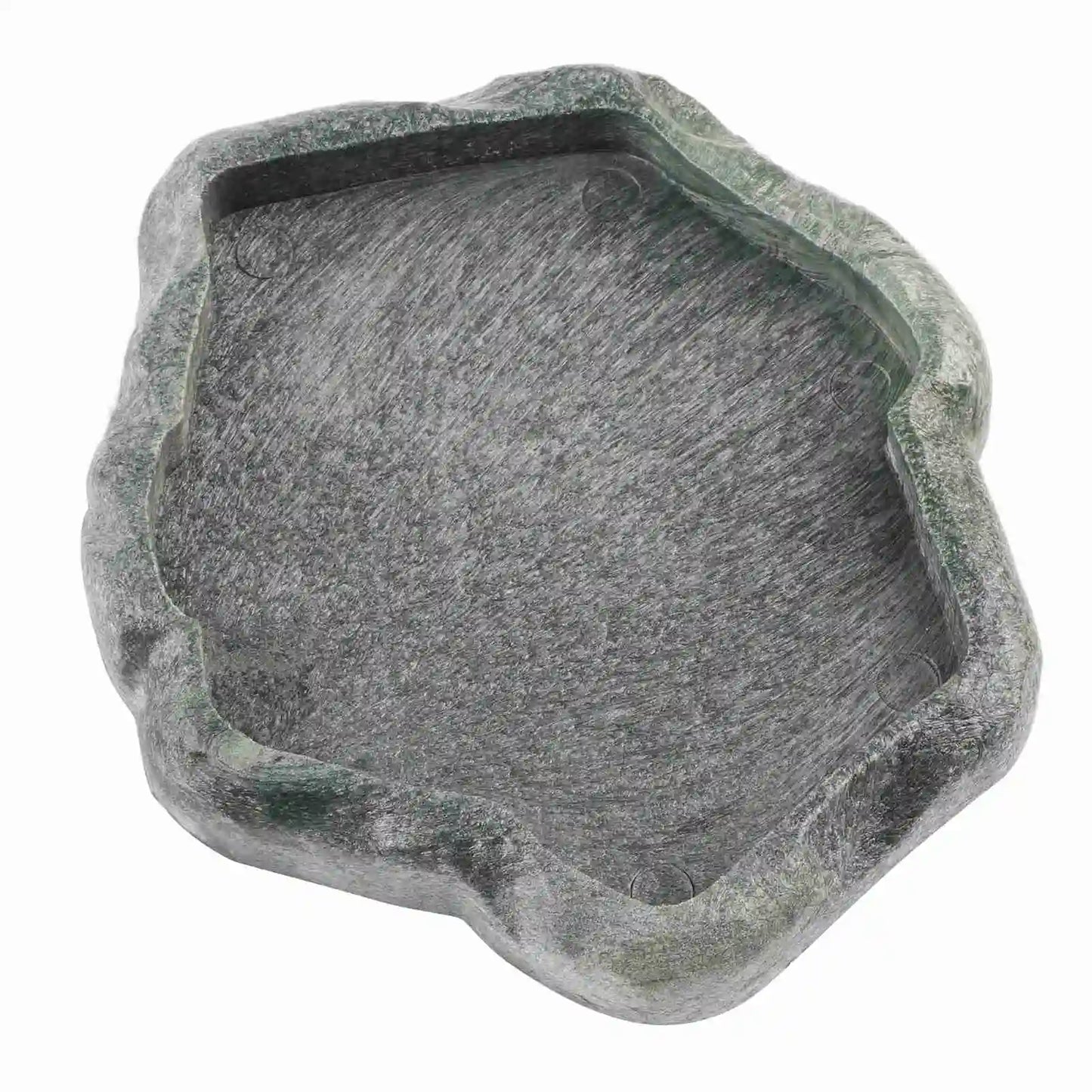 Reptile Feeder ABS Resin Imitation Rock DesignFood and Water Dish Feeder Bowl for Tortoise Lizard