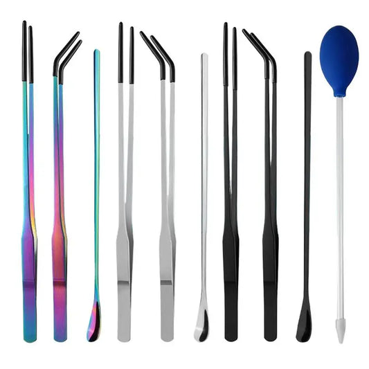 Reptile feeding tool set Efficient feeding rubber head tweezers feeding spoon Reptile Accessories for geckos bearded dragons